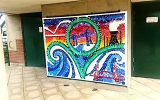 Community artwork at Tees Barrage