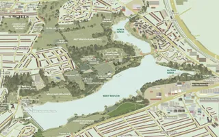 Map of Brent Reservoir