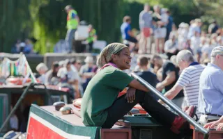Community boat skipper at Angel Festival