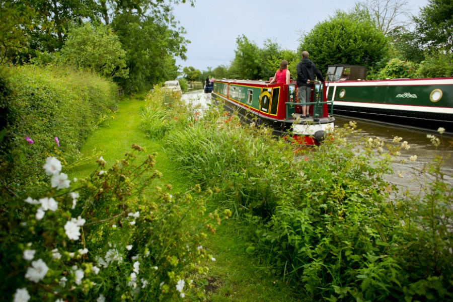 Boating on the Llangollen Canal