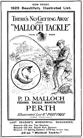 Fishing tackle advert from 1923