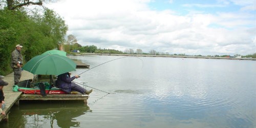 Angler at Drayton Reservoir