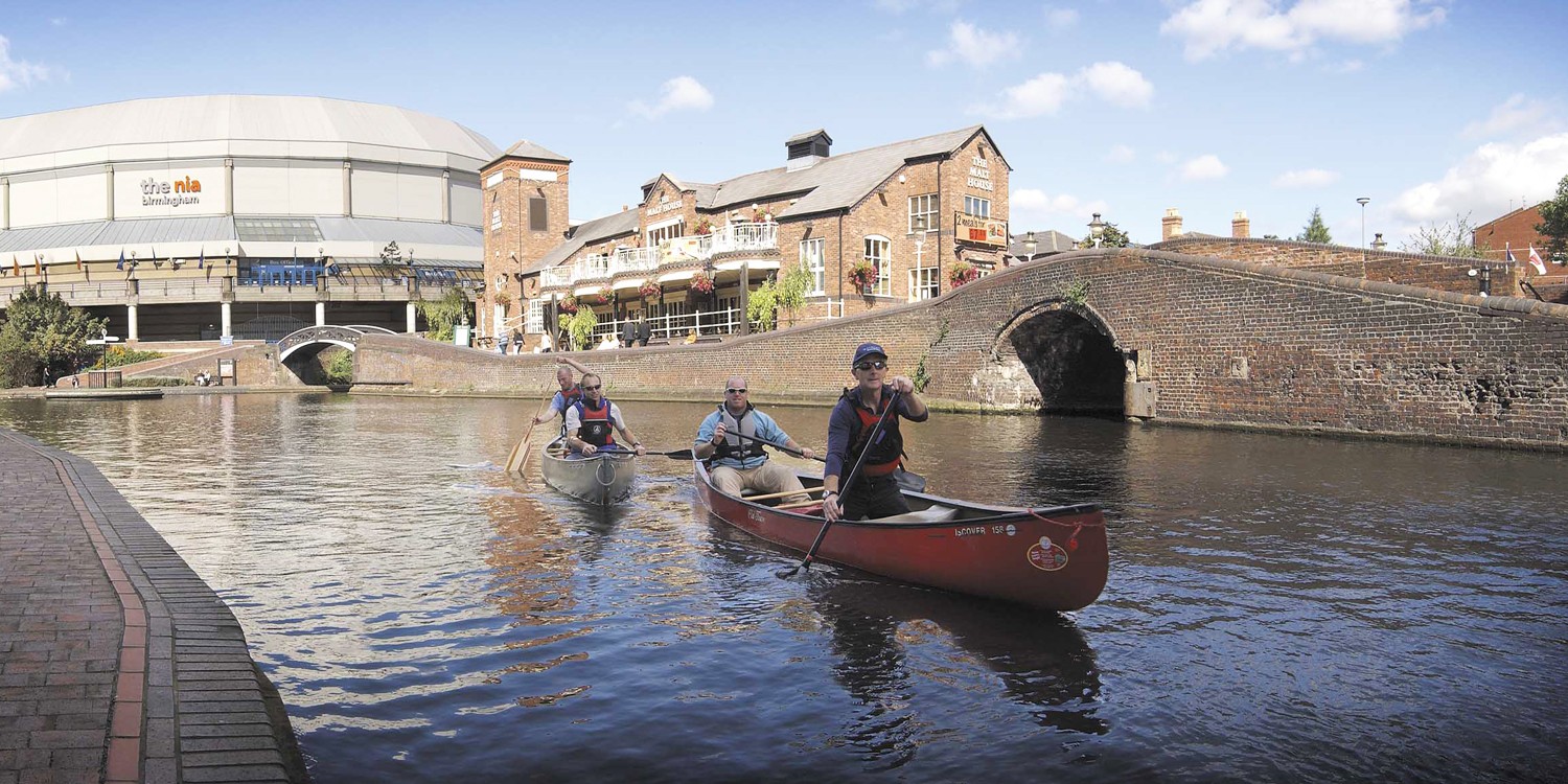 Canoeing on the Birmingham Canal Navigation