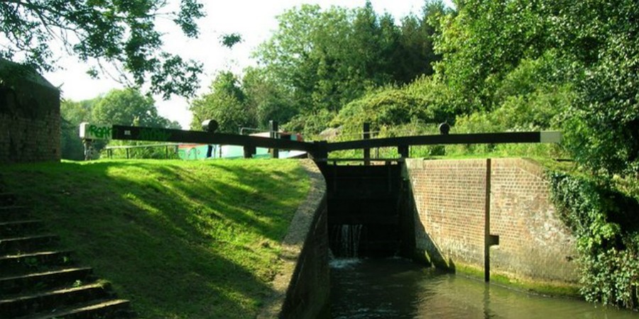 Garston Lock on the Kennet & Avon Canal