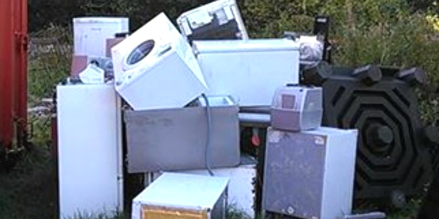 Fly tipping: old washing machines