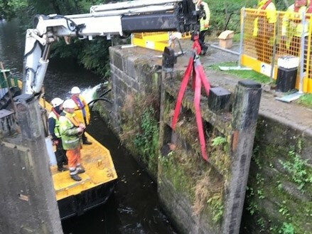 Lock 13 Rochdale Canal repairs (2)