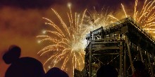 Fireworks over Anderton Boat Lift