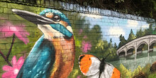 King Fisher mural